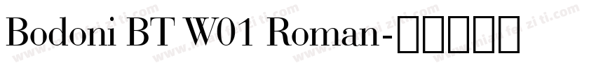 Bodoni BT W01 Roman字体转换